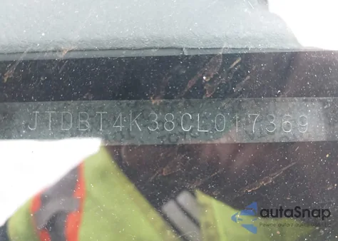 2012 Toyota Yaris from USA, damaged, VIN JTDBT4K38CL017369